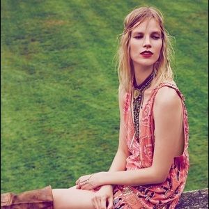 Free People Embellished Shift Dress